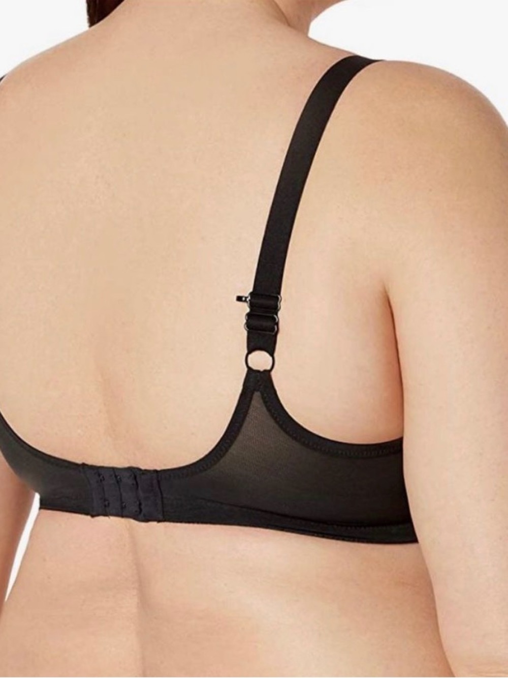 Elomi Matilda Underwire Plunge Bra UK 40G / US 40I Black Sheer Mesh - Picture 2 of 13